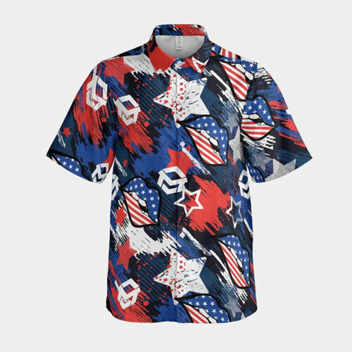 All-over Print Button Down Shirt (Made in China)