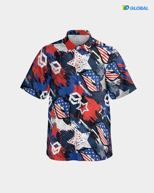 All-over Print Button Down Shirt (Made in China)