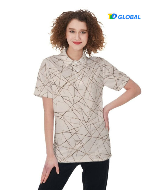 All-over Print Women's Polo Shirt (Made in China)