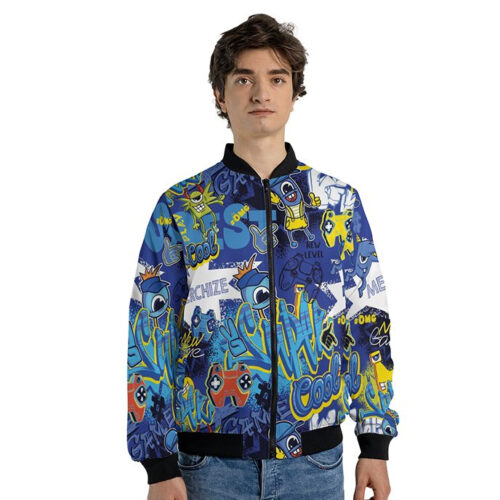 All-over Print Casual Bomber (Lightweight) (Made in China)