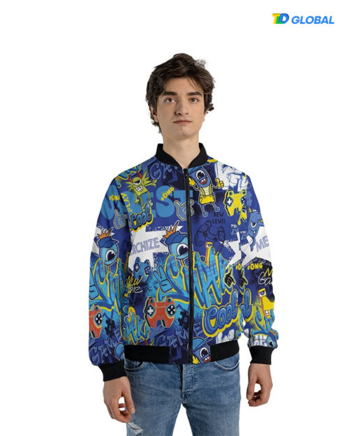 All-over Print Casual Bomber (Lightweight) (Made in China)