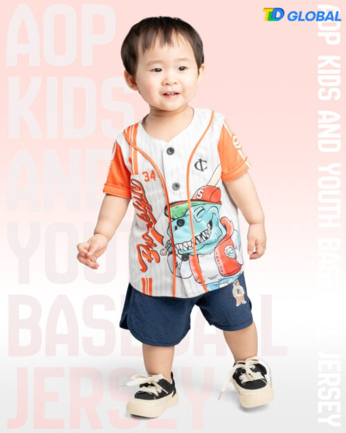 All-over Print Kids and Youth Baseball Jersey