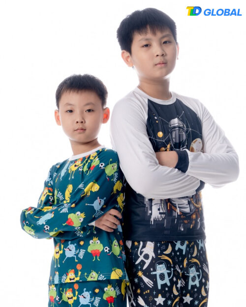 All-over Print Kid Pajamas Long Sleeve Raglan