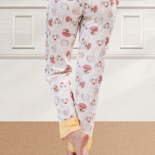 All-over Print Satin Pajama Pants All-over Print Satin Pajama Pants
