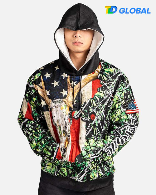 All over Print Fleece Hoodie