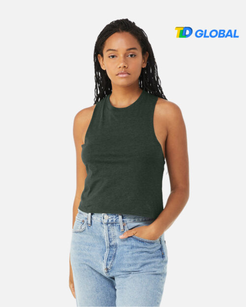 Women's Racerback Crop Tank Bella Canvas 6682 (Made in US)