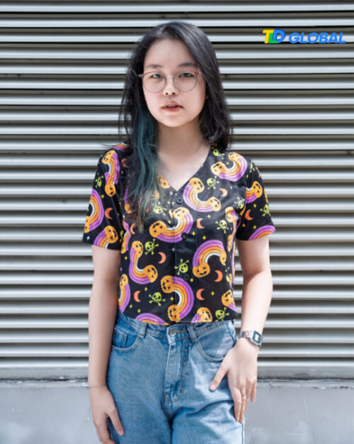 Crop Top Baseball Jersey Without Piping