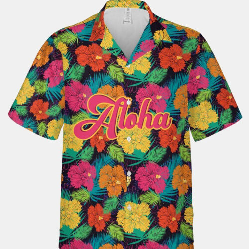 All-over Print Hawaiian Shirt (Made in EU)