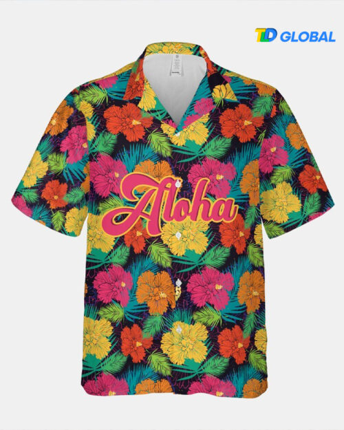 All-over Print Hawaiian Shirt (Made in EU)