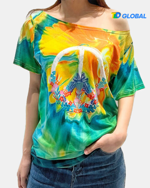 All-over Print Women's Off-the-shoulder T-shirt