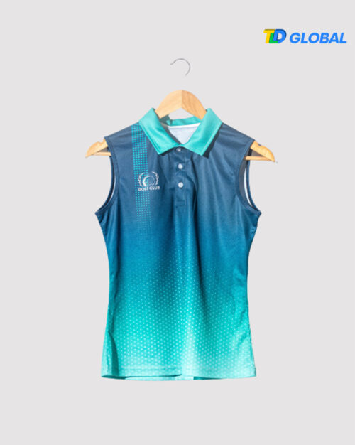 Women's Sleeveless Athleisure Polo Shirt