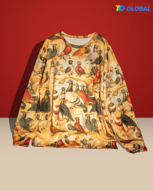 All-Over Print Unisex Drop-shoulder Sweater