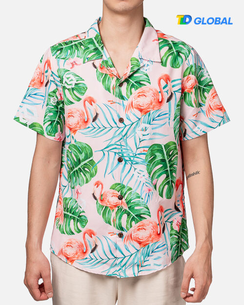 All-over Print Regular Fit Hawaiian Shirt