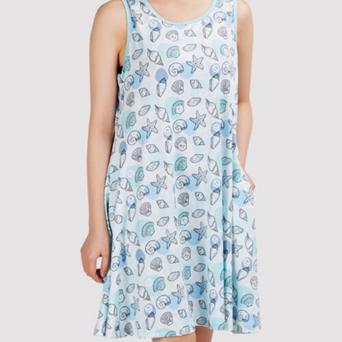 All-over Print Sleeveless Dress