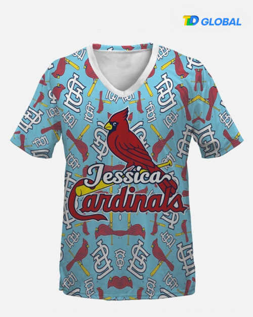 All-over Print V-Neck T-Shirt