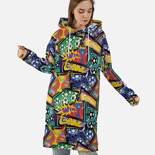 All-over Print Hoodie Dress