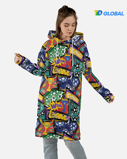 All-over Print Hoodie Dress