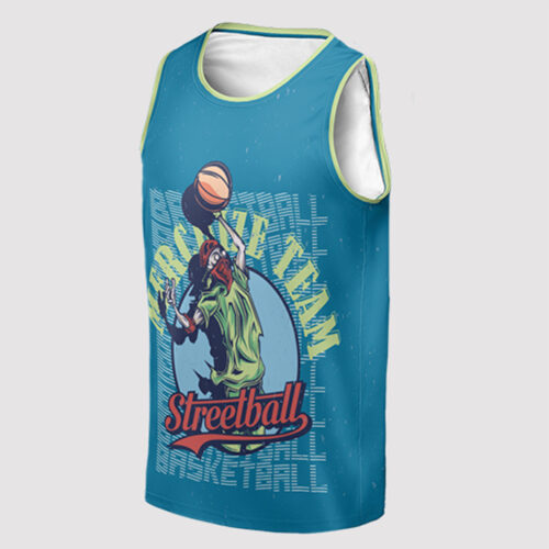 All-over Print Sleeveless Jersey Tank Top