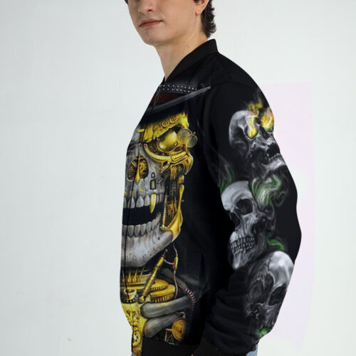 All-over Print Quilt Bomber Jacket