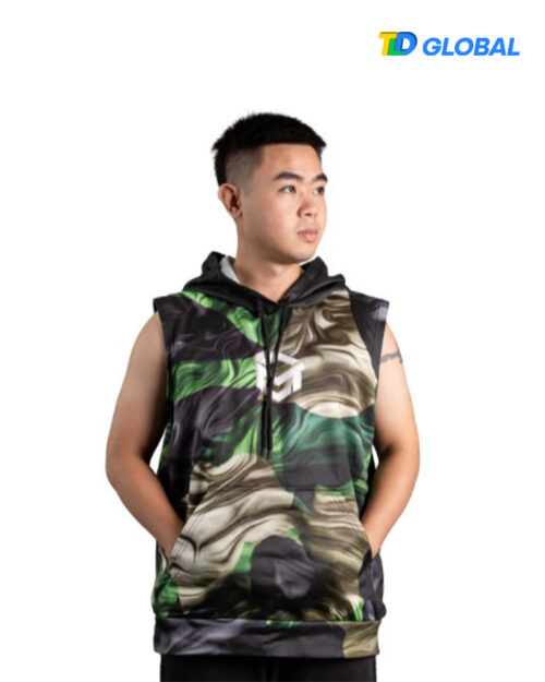 All-over Print Sleeveless Hoodie (Midweight)
