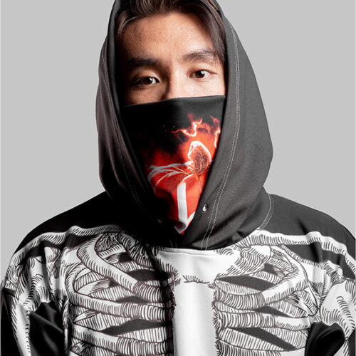 All-over Print Gaiter Hoodie (Midweight)