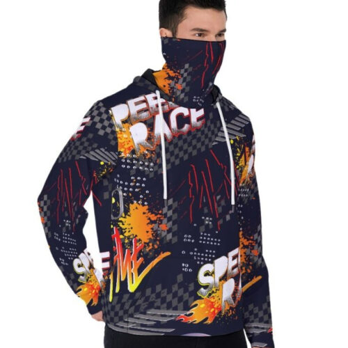 All-over Print Gaiter Hoodie (Made in China) All-over Print Gaiter Hoodie (Made in China)