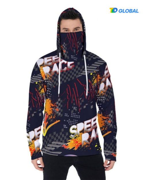 All-over Print Gaiter Hoodie (Made in China)